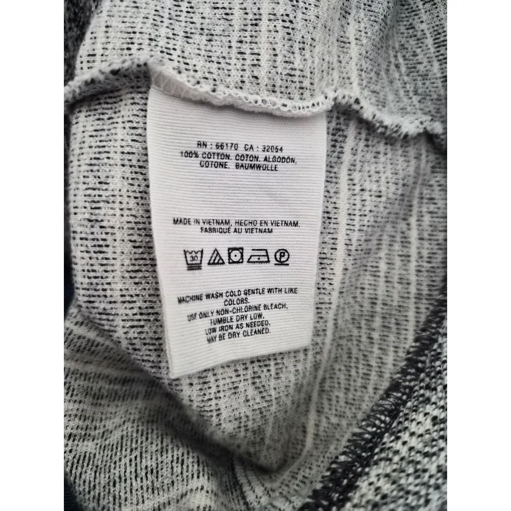 Anthropologie Gray Caitlin‎ Moto Full Zip Blazer Biker Womens Sz M 100% Cotton